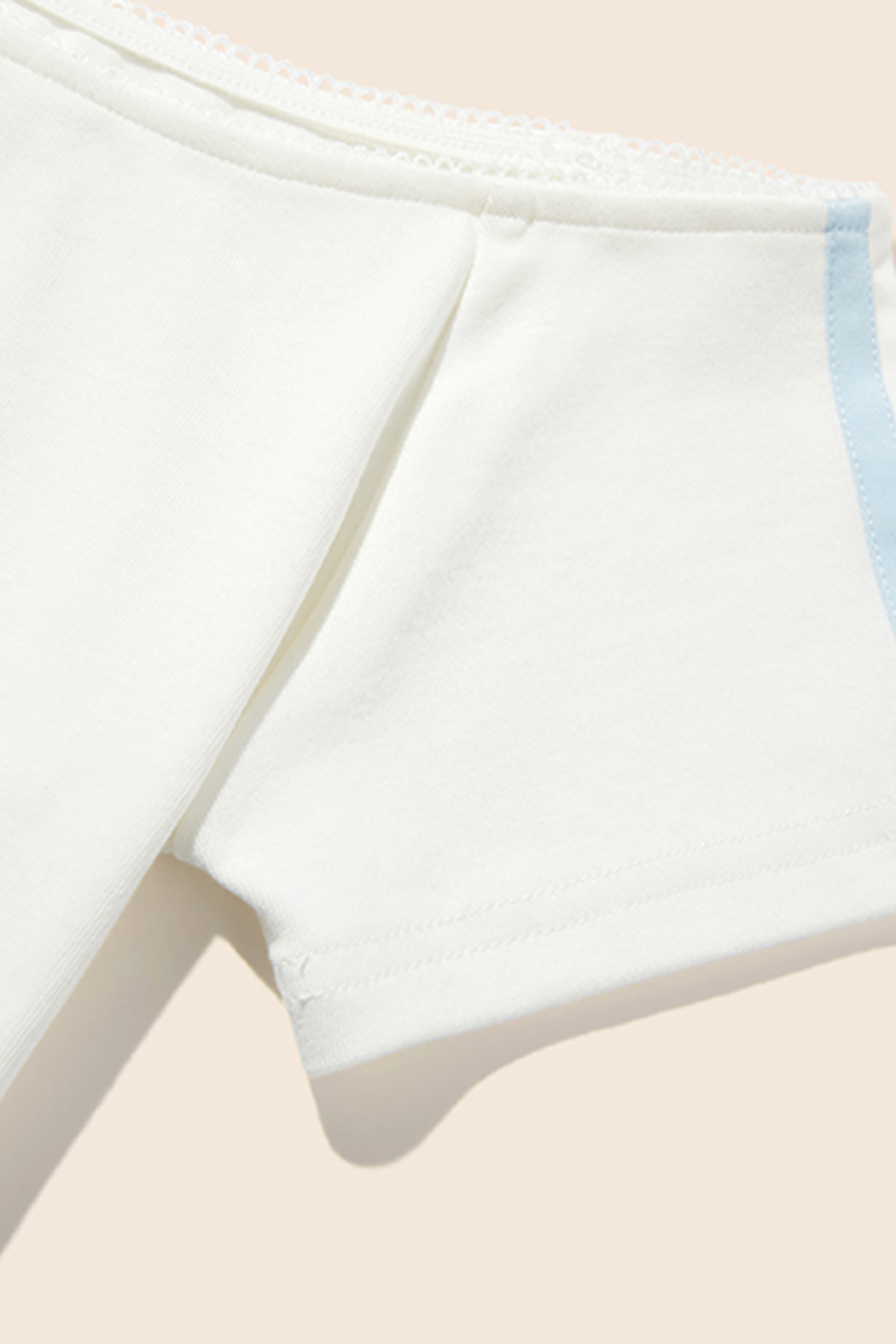 Cute Animal Patch Off-Shoulder Tee|yescci-YESCCI.com