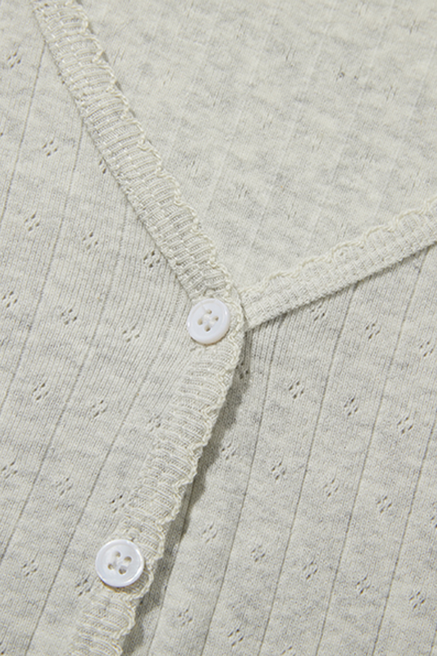 V-Neck Button Front Top|yescci-YESCCI.com