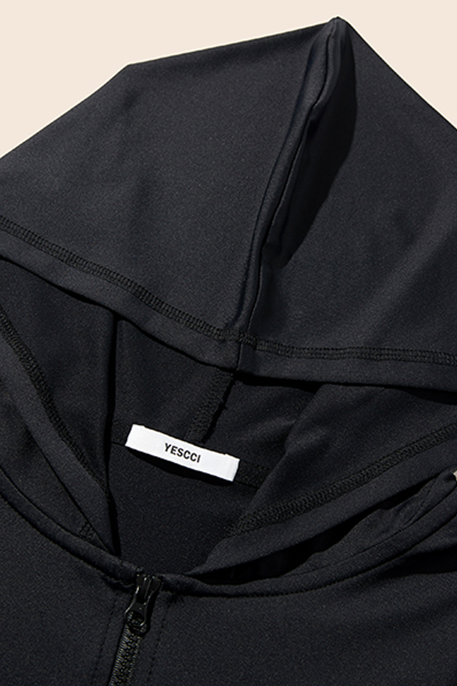 Slim Fit Long Sleeve Hoodie|yescci-YESCCI.com