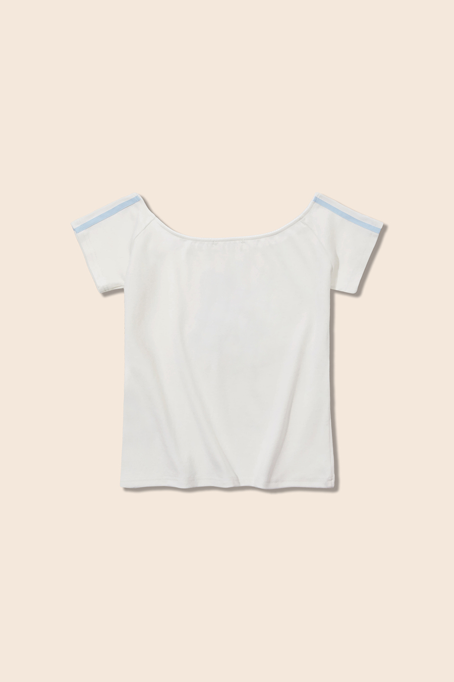 Cute Animal Patch Off-Shoulder Tee|yescci-YESCCI.com