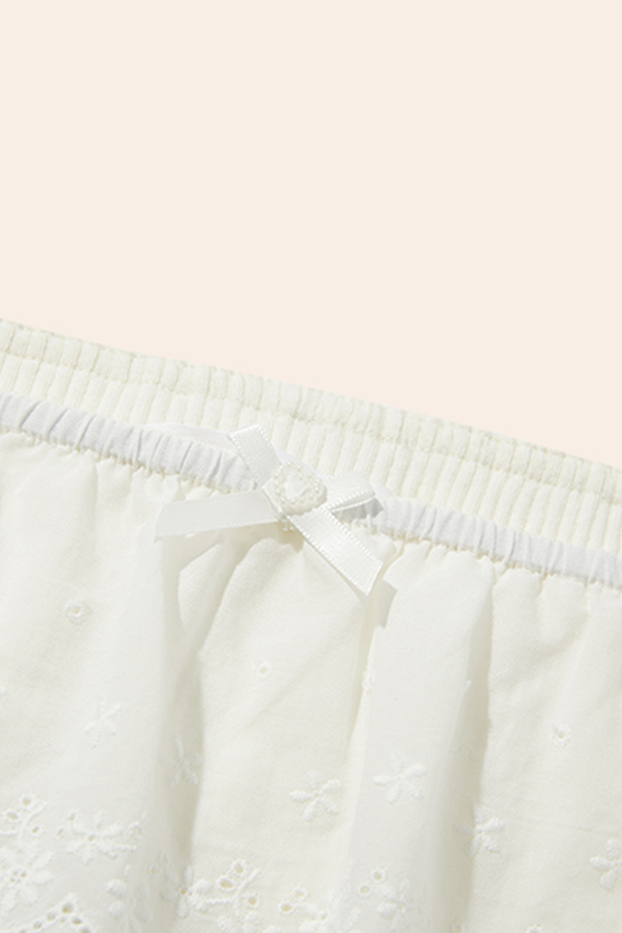 Eyelet Lace Ruffle Off-Shoulder Top|yescci-YESCCI.com
