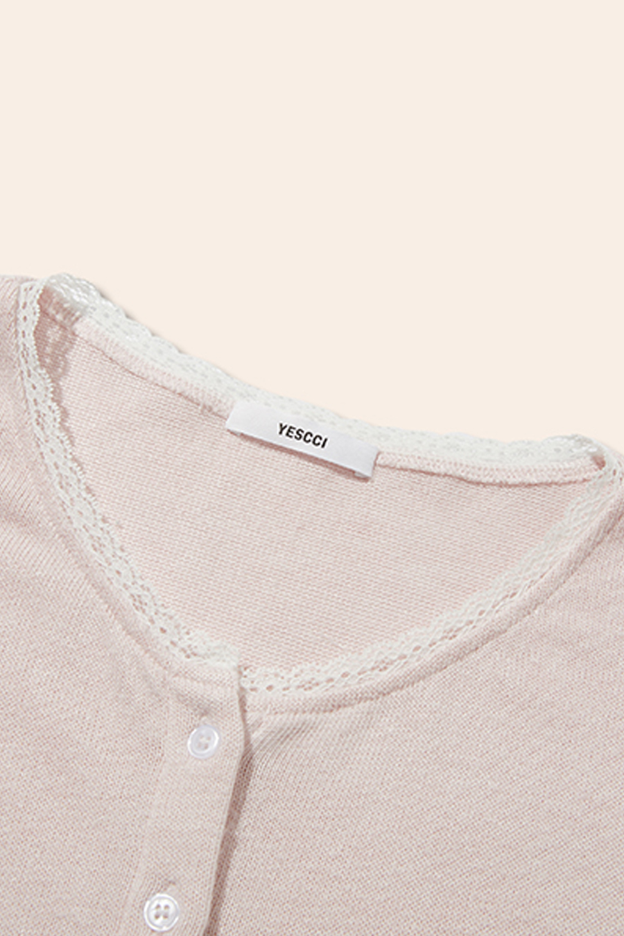 Pink Lace Cardigan|yescci-YESCCI.com