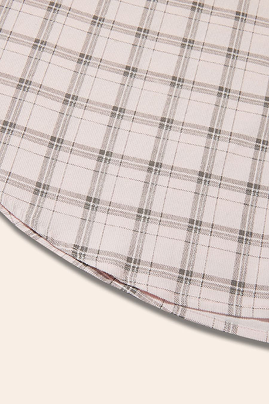 Oversized Plaid Button-Down Shirt|yescci-YESCCI.com