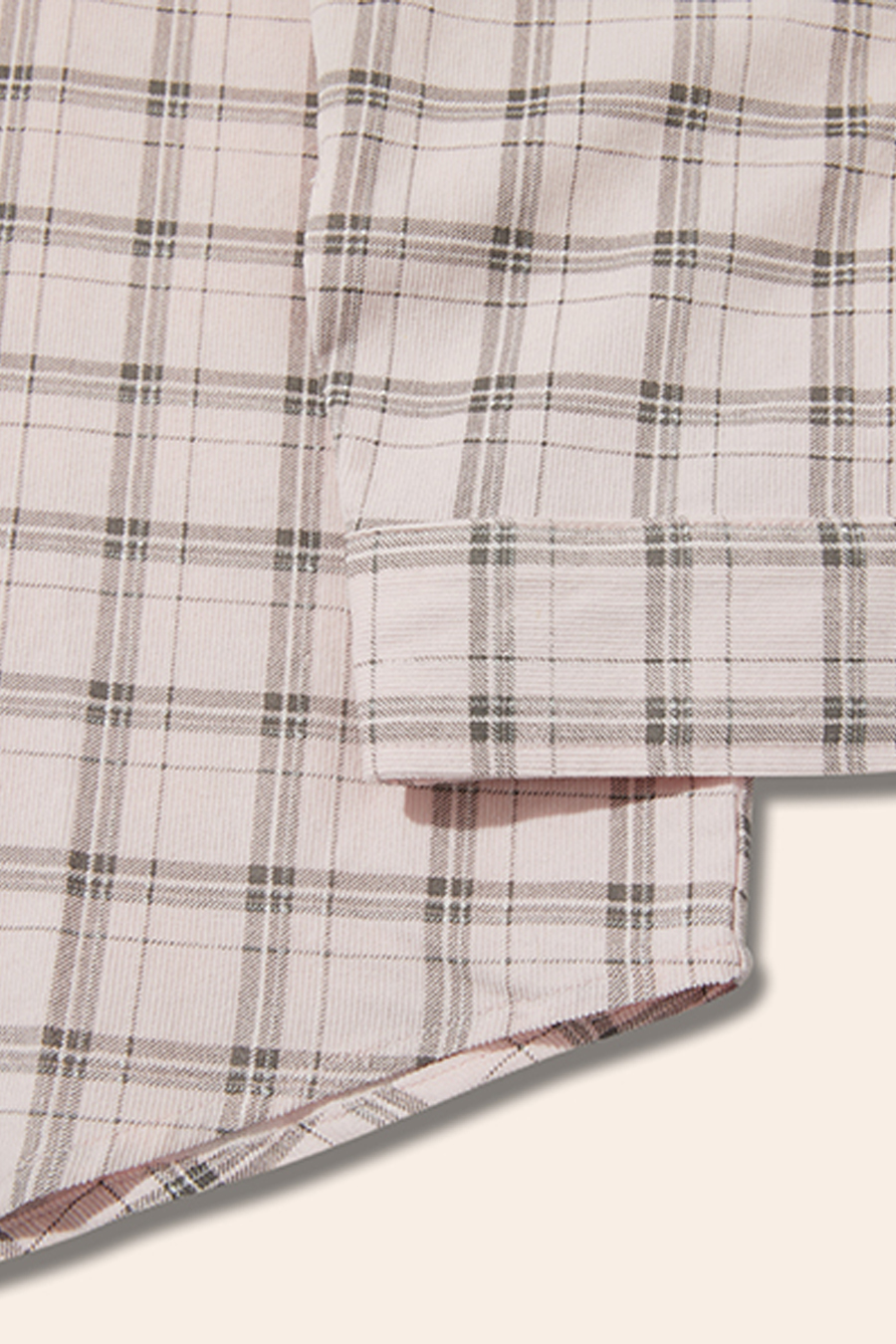 Oversized Plaid Button-Down Shirt|yescci-YESCCI.com