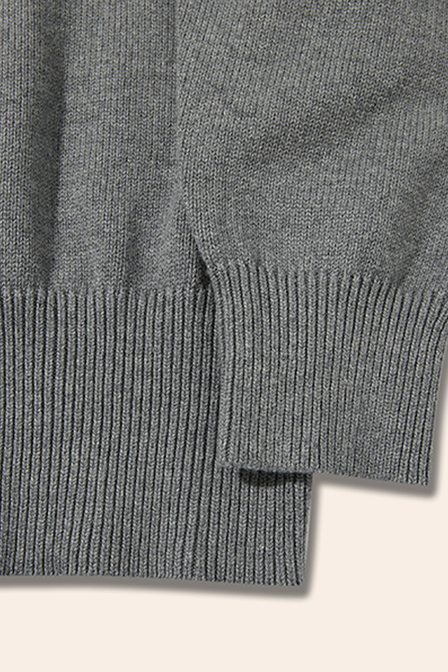 Mock Neck Zip-Up Knit Cardigan|yescci-YESCCI.com