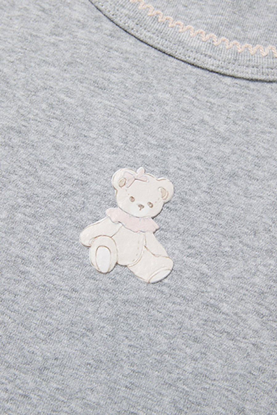 Slim-Fit Bear Print Shirt|yescci