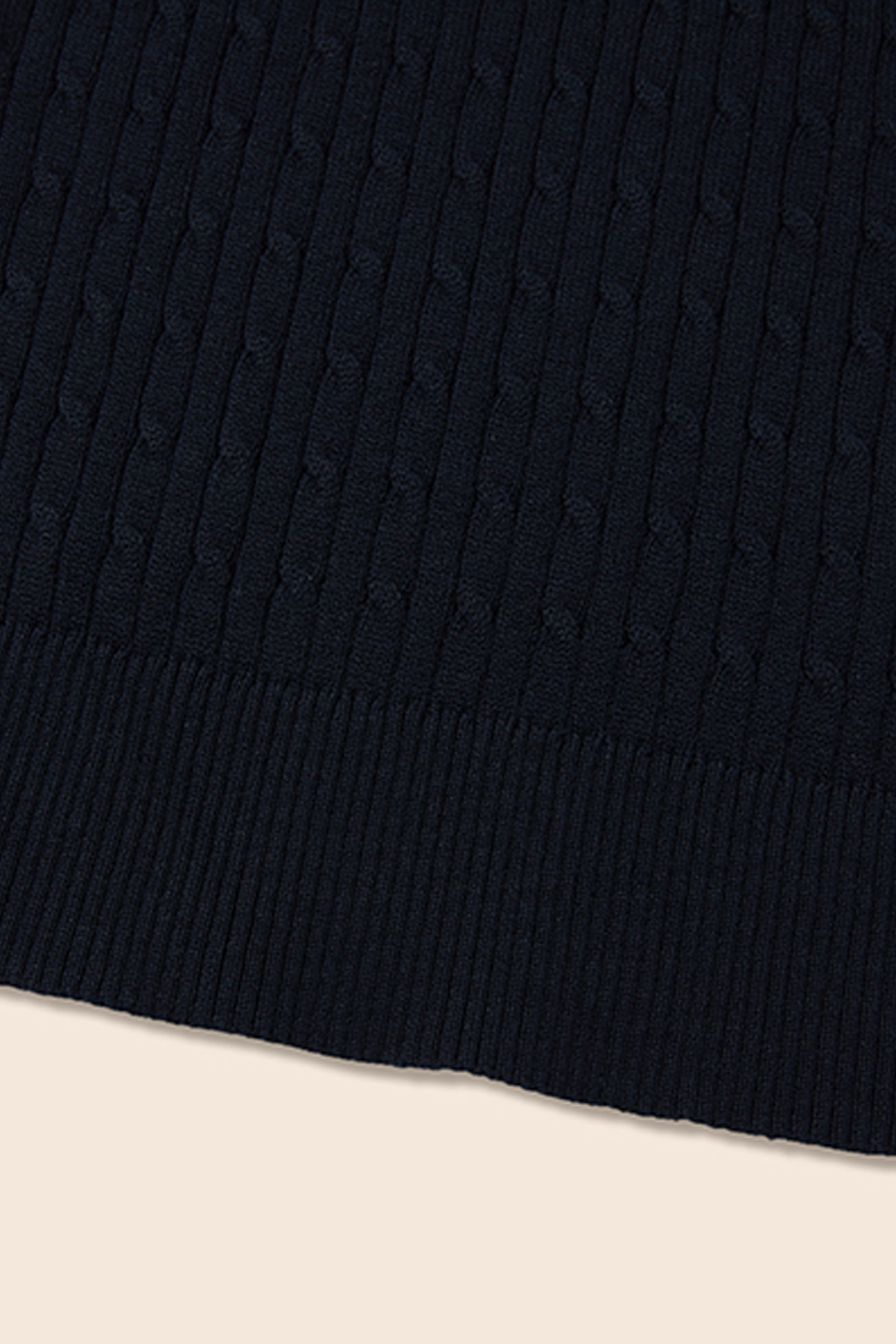 Henley Cable Knit Sweater|yescci-YESCCI.com