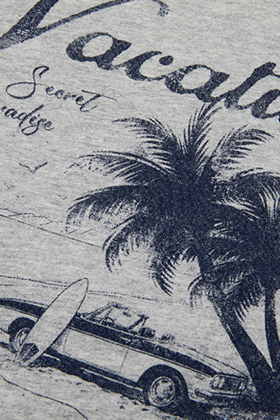 Vacation Print Asymmetrical Tee|yescci