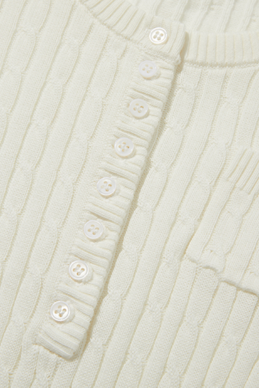 Henley Cable Knit Sweater|yescci-YESCCI.com