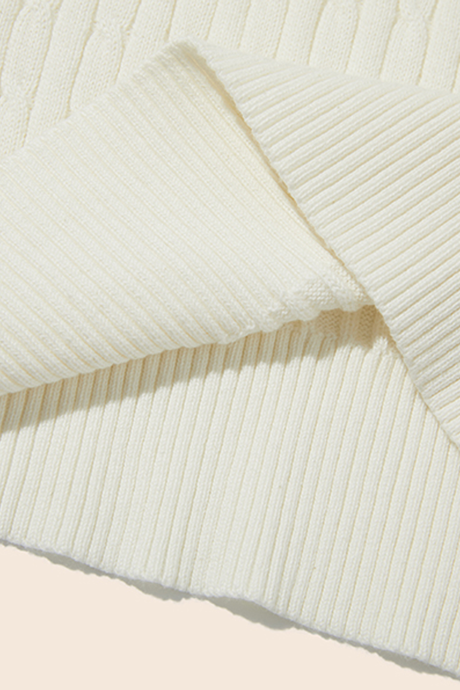 Henley Cable Knit Sweater|yescci-YESCCI.com