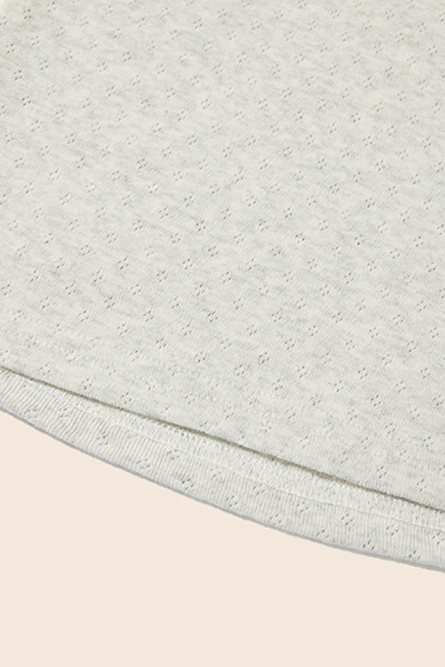U-Neck Lace T-Shirt|yescci-YESCCI.com