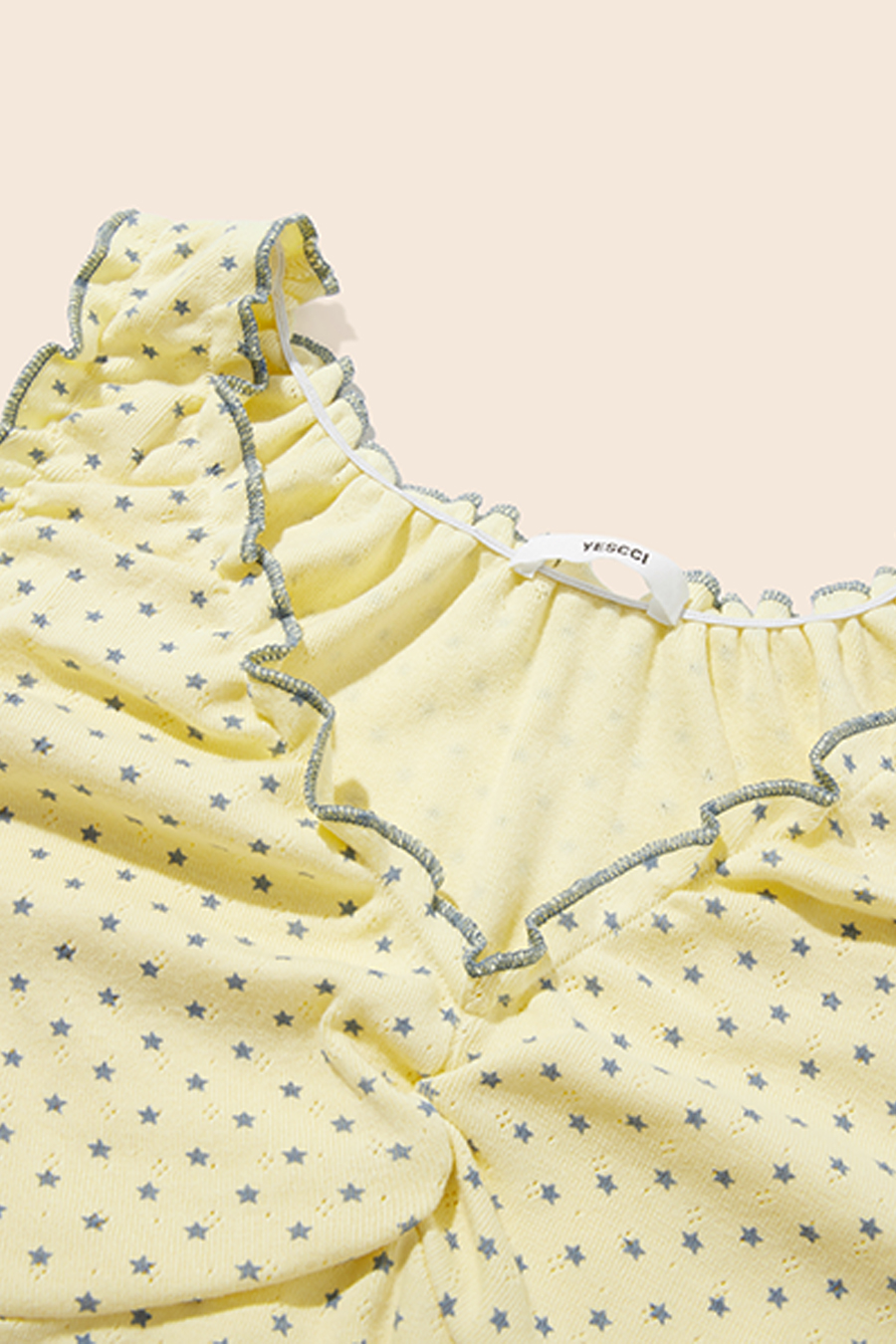 Polka Dot Twist-Front Tank|yescci