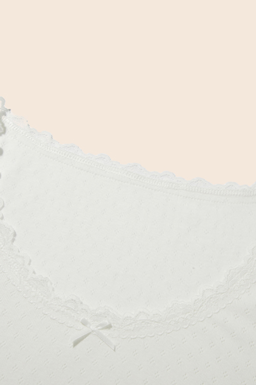 U-Neck Lace T-Shirt|yescci-YESCCI.com