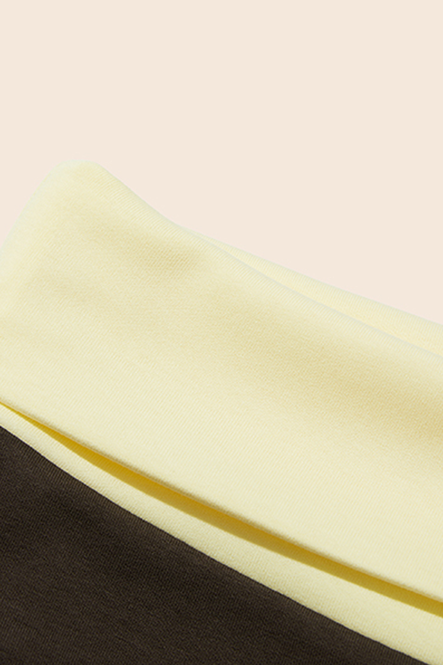 Contrast Waist Wide Leg Pants|yescci-YESCCI.com