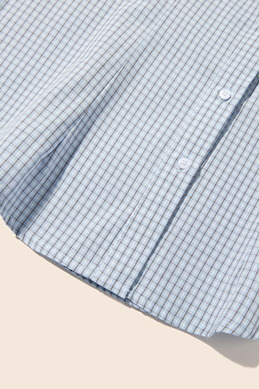 Short Sleeve Checkered Shirt|yescci