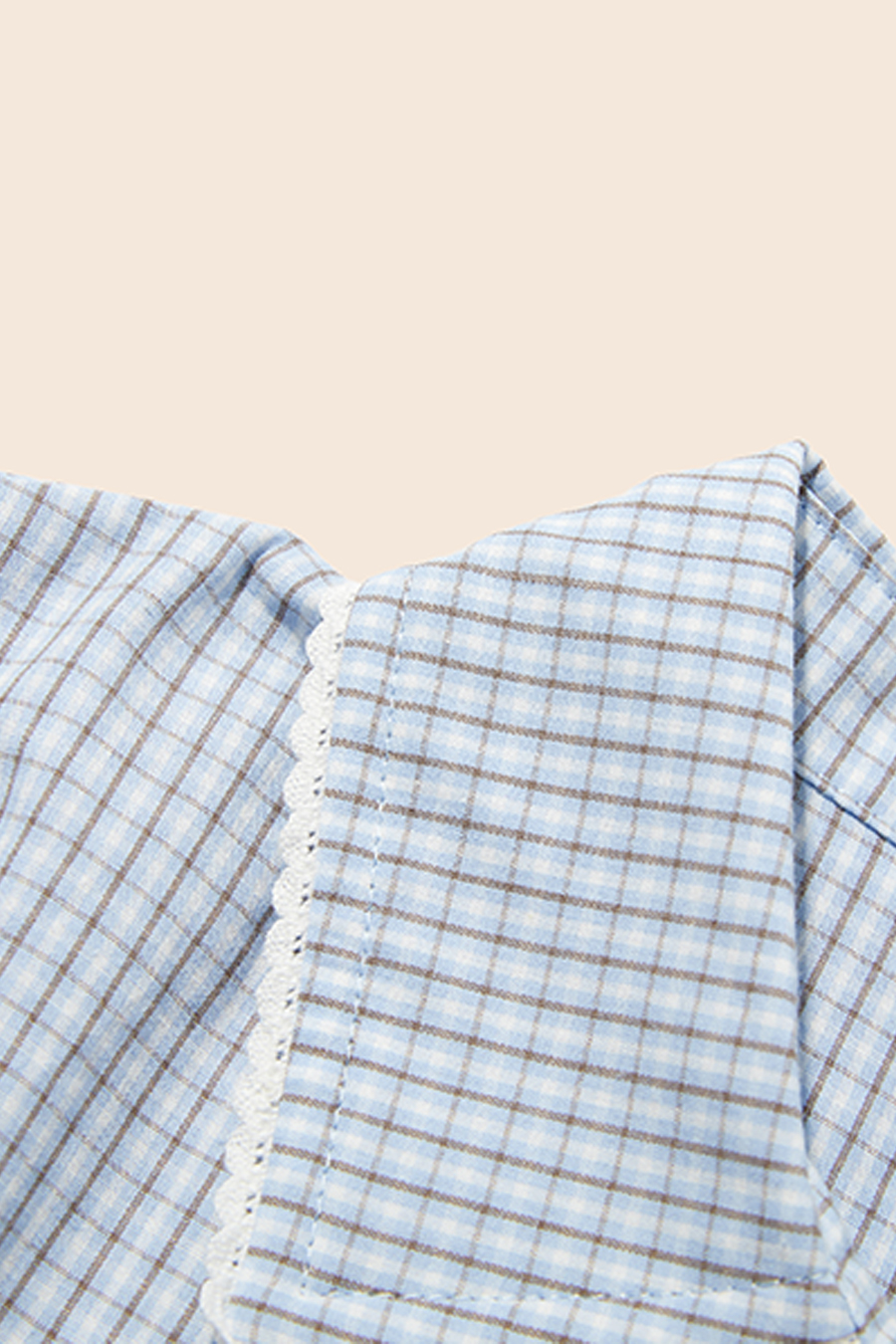 Short Sleeve Checkered Shirt|yescci