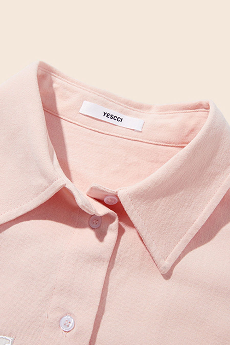 Oversized Cropped Letter Blouse|yescci-YESCCI.com