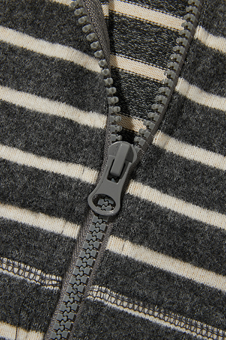 Nautical Stripe Zip Hoodie|yescci-YESCCI.com