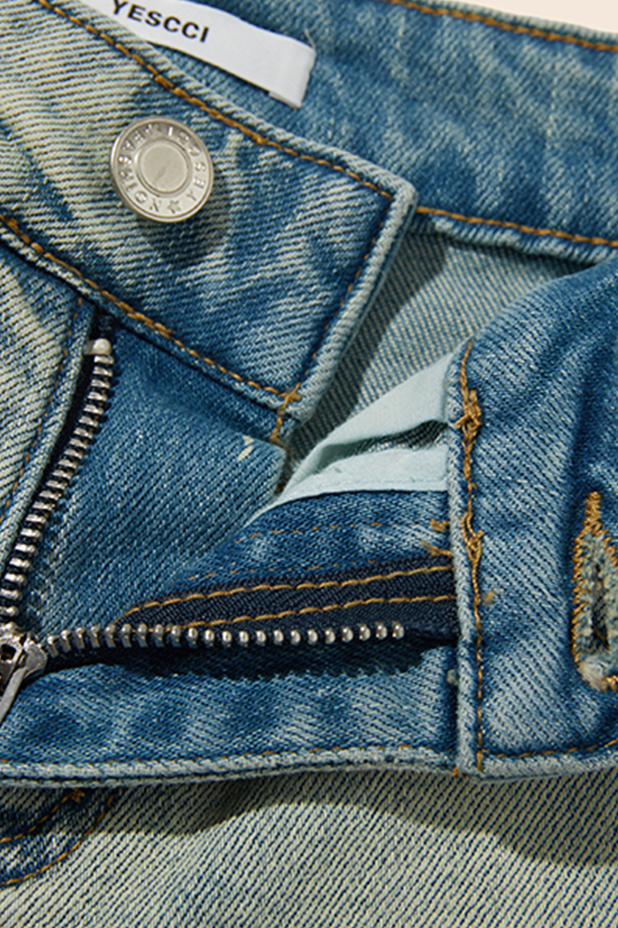 Casual High-Rise Denim Hot Pants|yescci