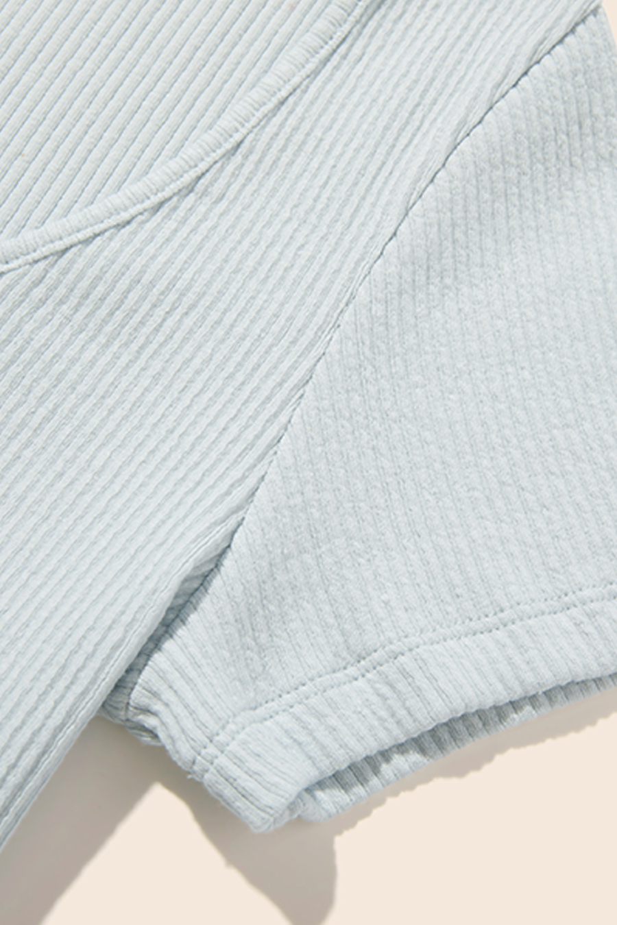 Sweet Lace Trim Ribbed T-Shirt|yescci