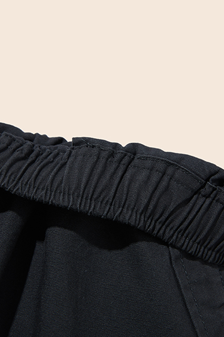 Loose Fit Drawstring Cargo Pants|yescci-YESCCI.com