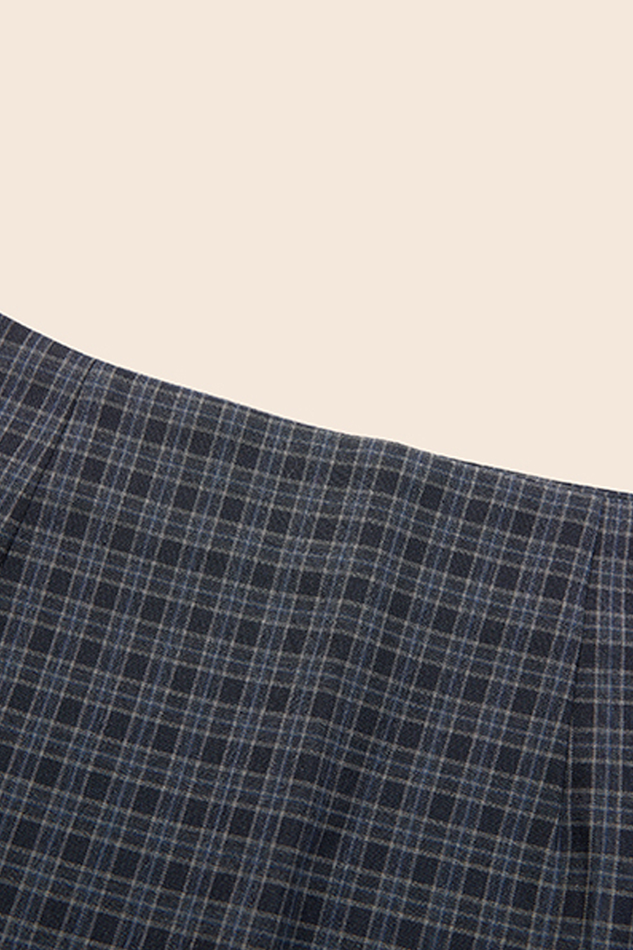 Gingham Plaid A-Line Mini Skirt|yescci-YESCCI.com