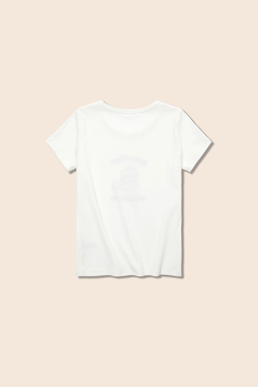 U-Neck Puppy Graphic Top|yescci