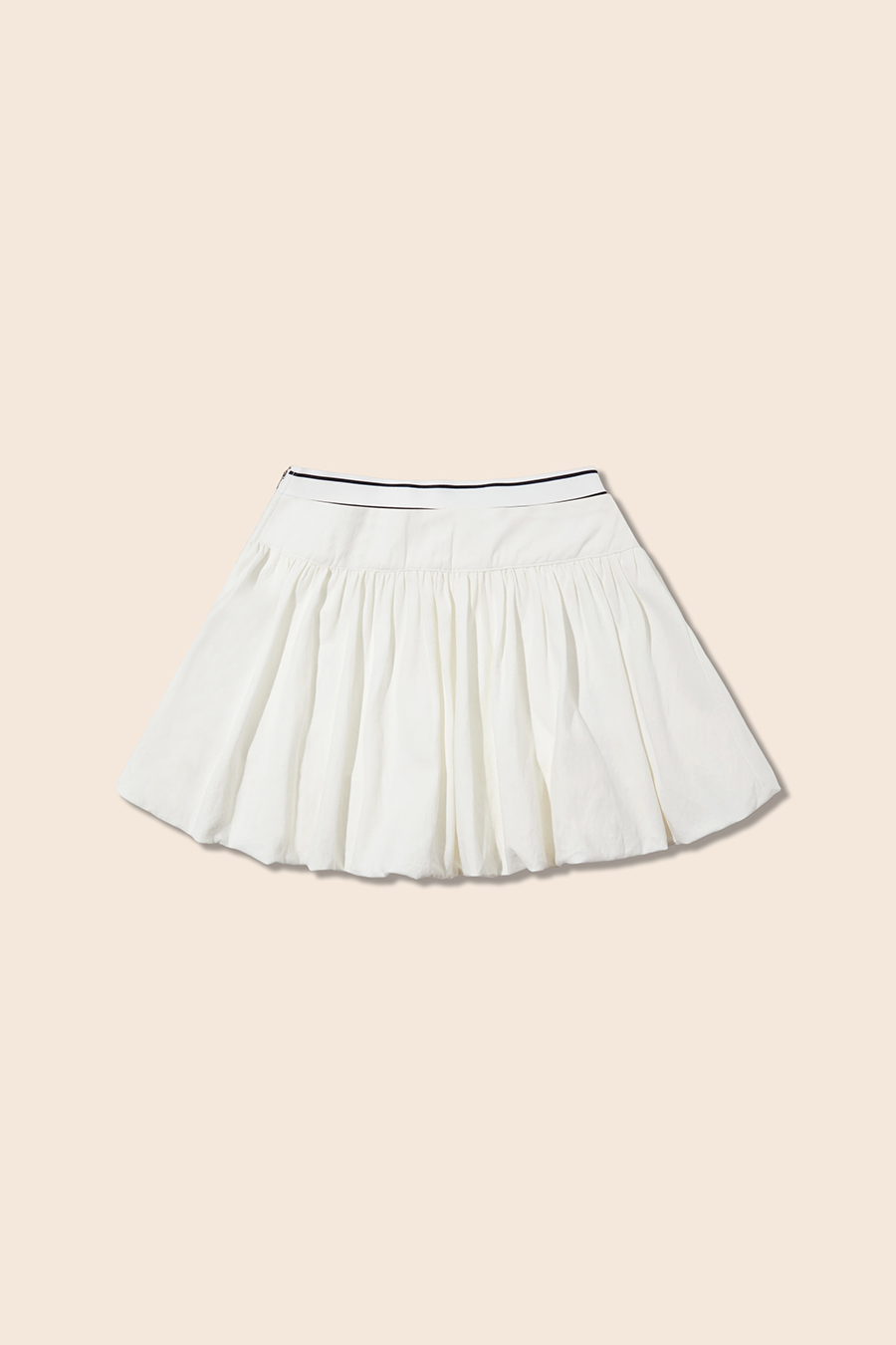 Casual Elastic Waist Bubble Skirt|yescci