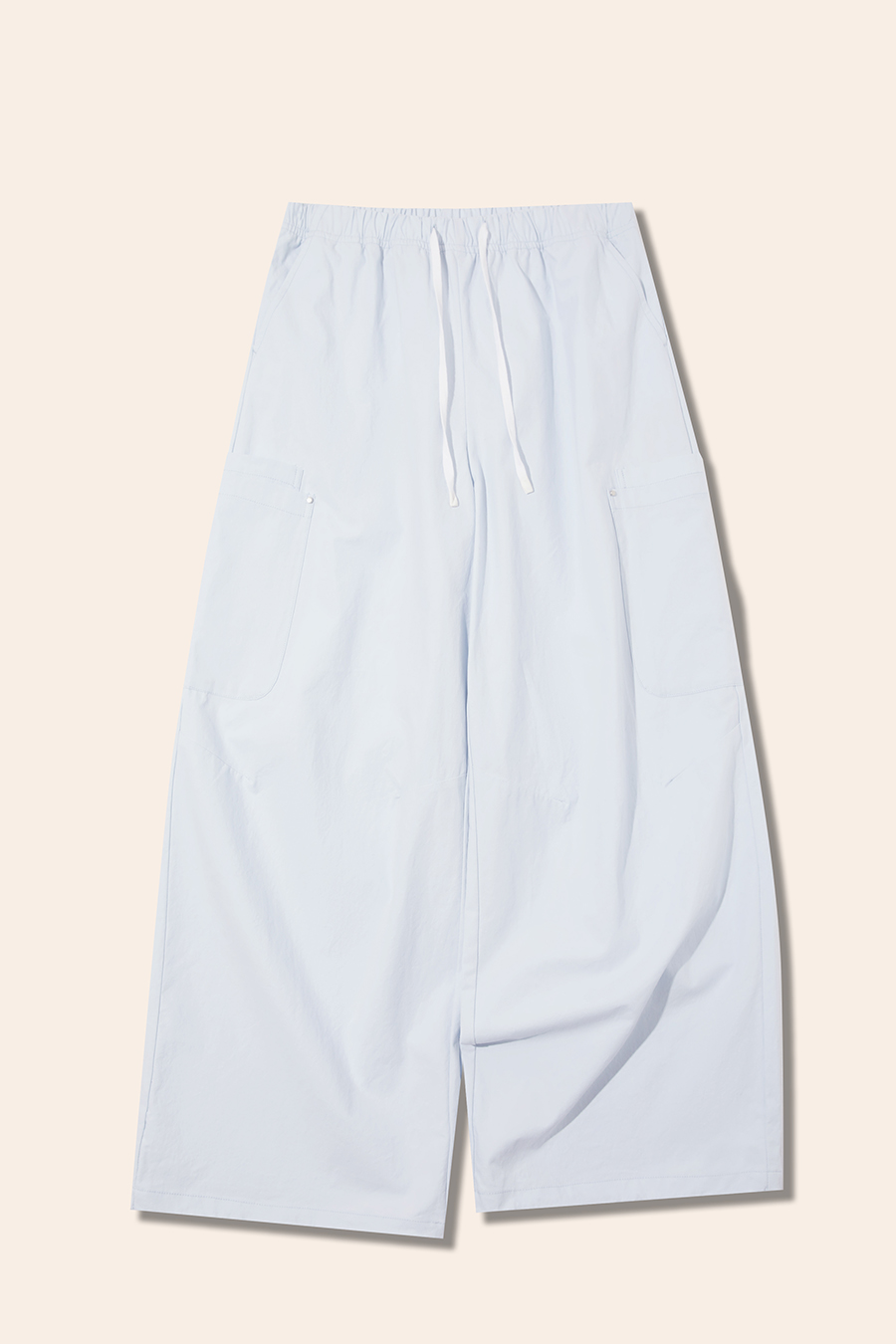 Elastic Waist Cargo Trousers|yescci