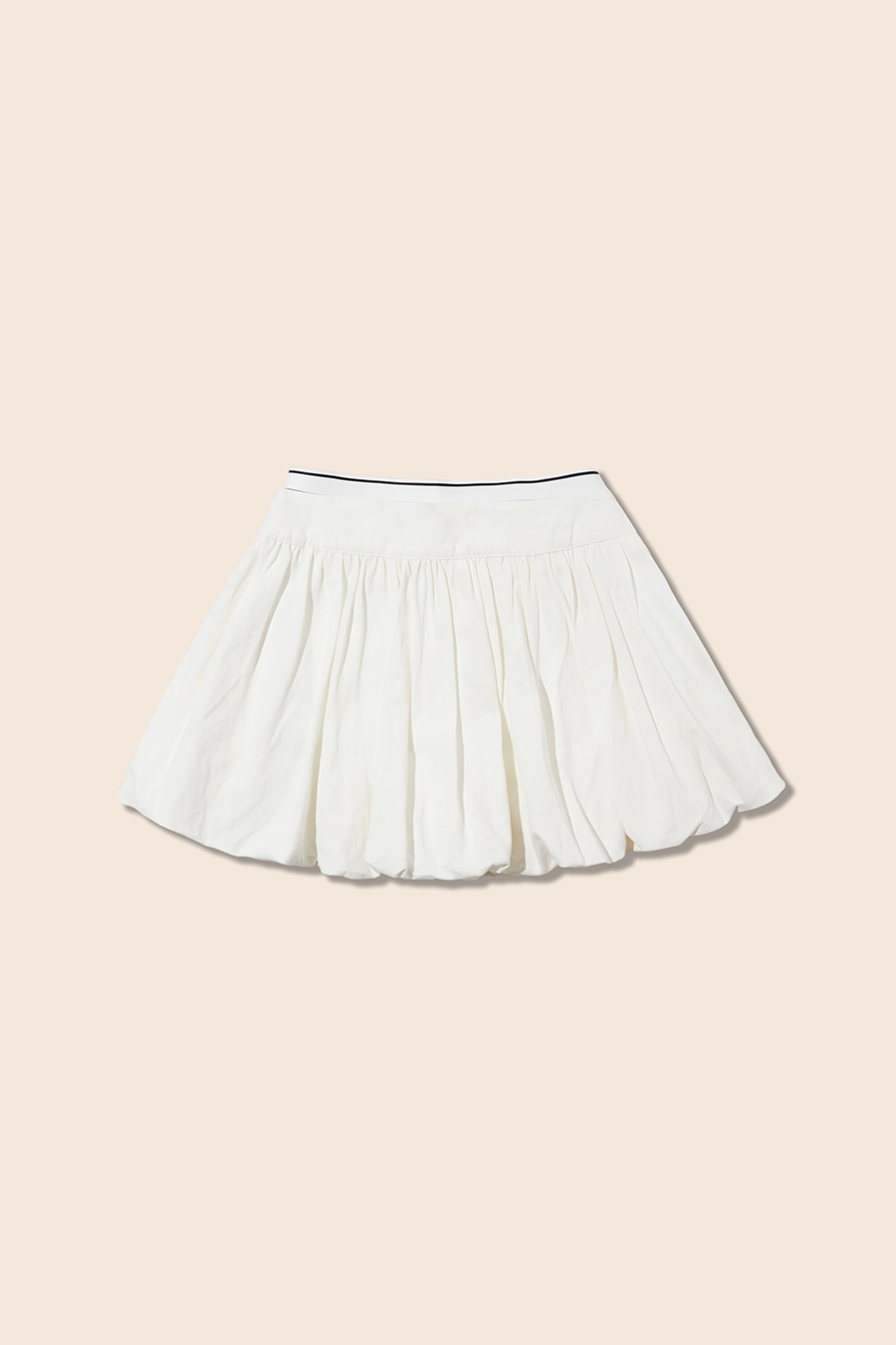 Casual Elastic Waist Bubble Skirt|yescci