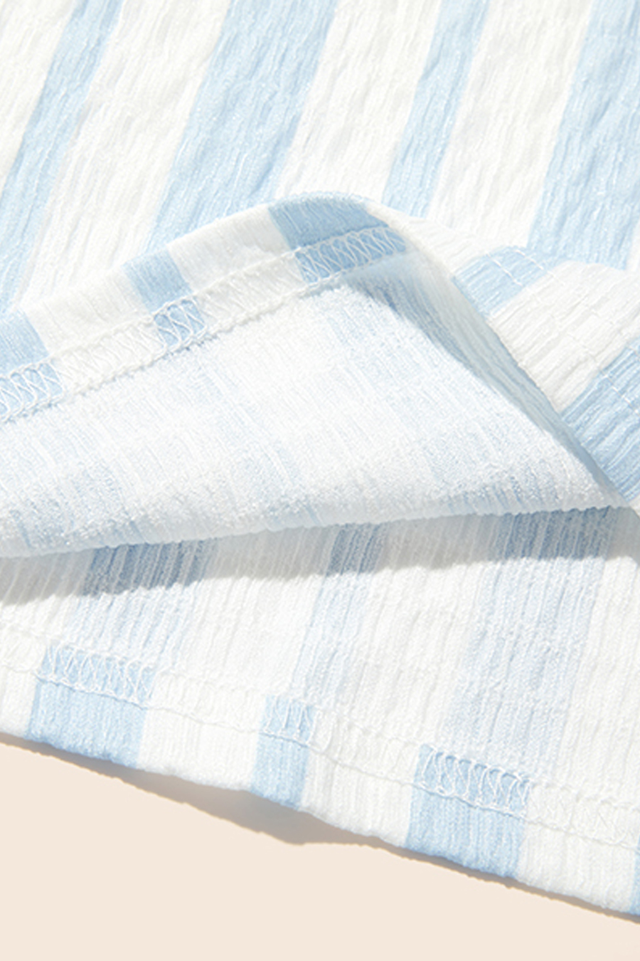 Loose Striped Off-Shoulder Top|yescci