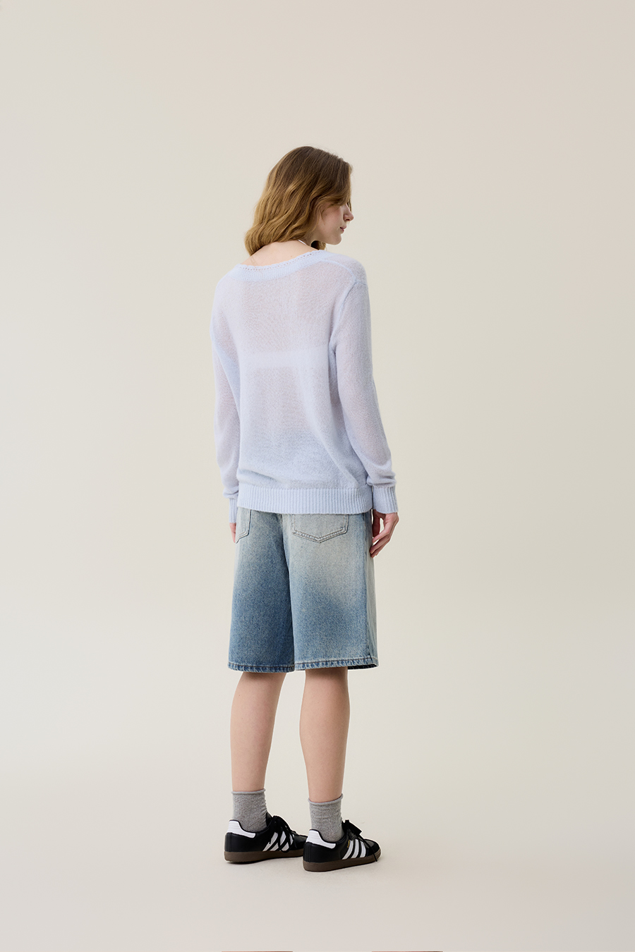 Sheer Knit Pullover|yescci-YESCCI.com