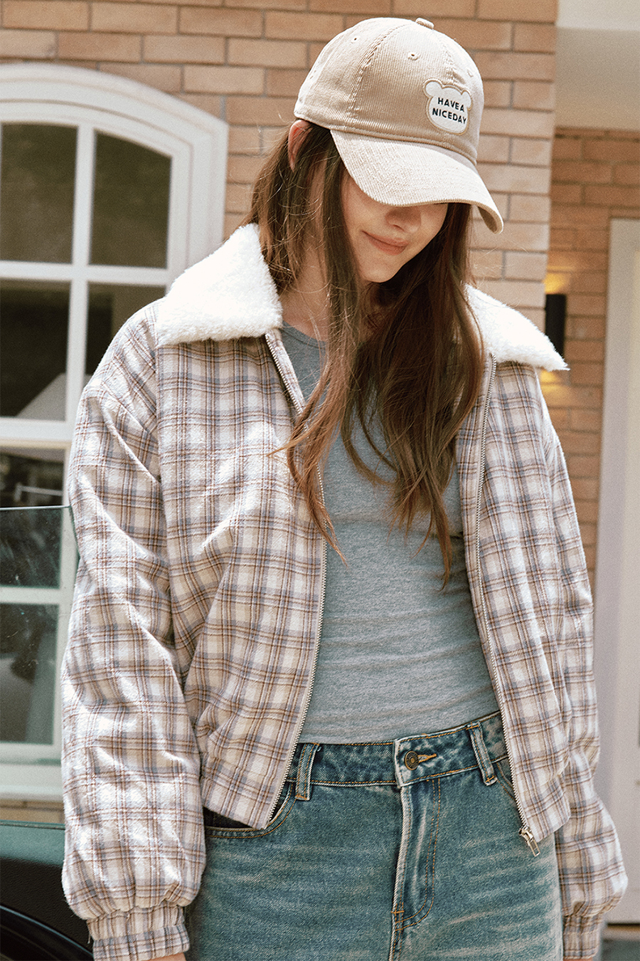 Fleece Lined Plaid Jacket|yescci-YESCCI.com