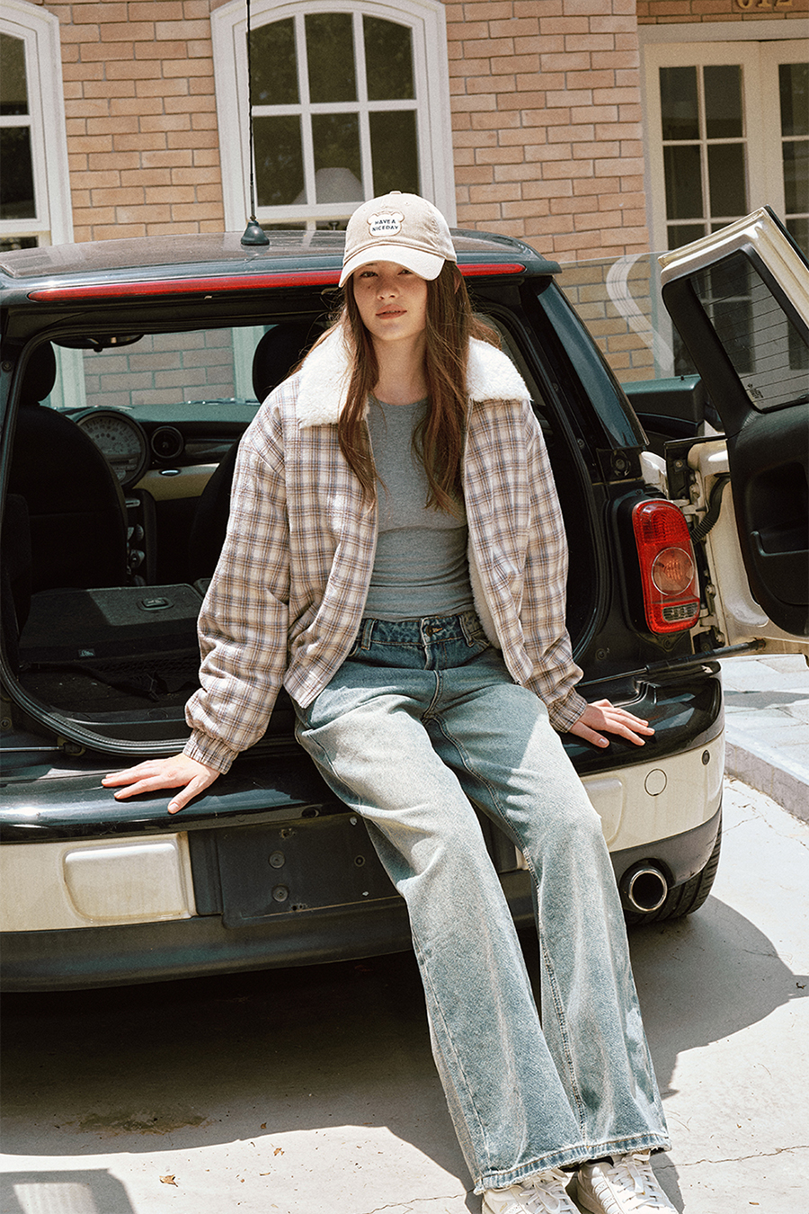 Fleece Lined Plaid Jacket|yescci-YESCCI.com