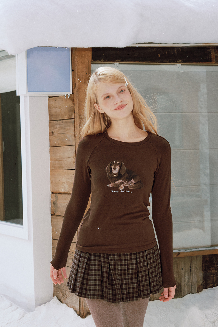Casual Dog Print Long Sleeve|yescci-YESCCI.com