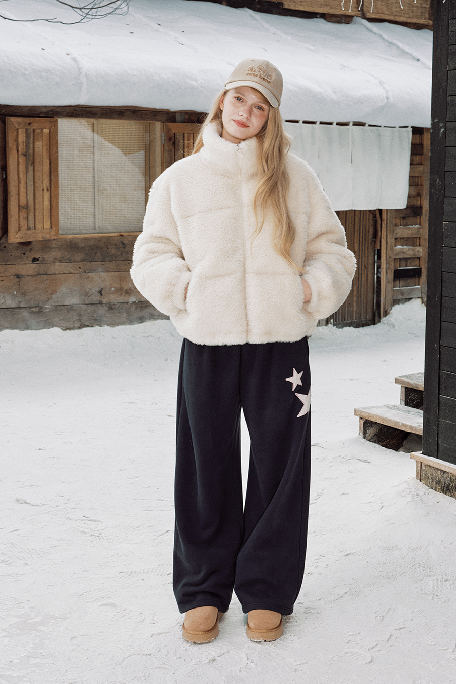 Blue Loose Star Pants|yescci-YESCCI.com