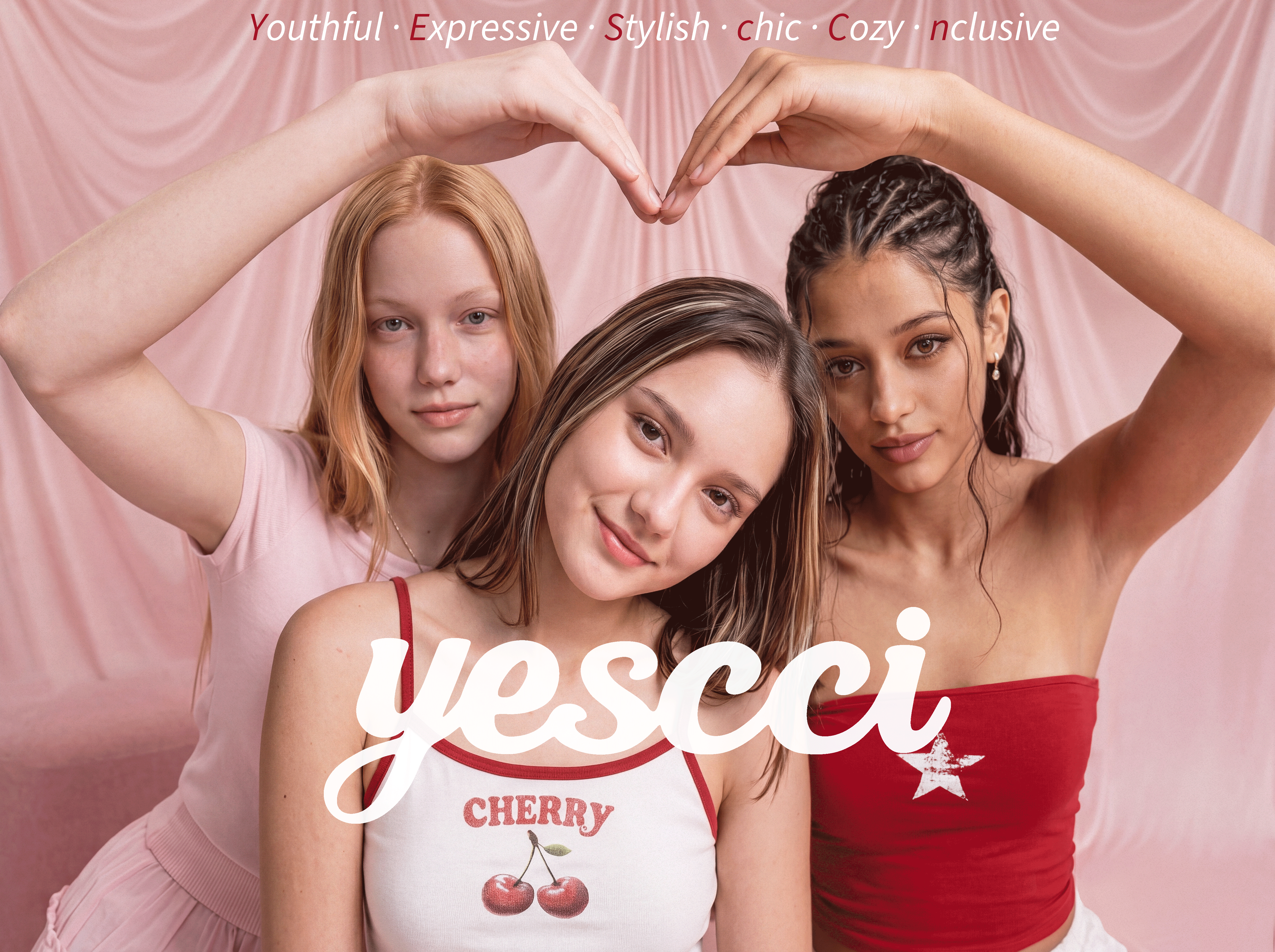 YESCCI women casual camisole tops, best friend matching outfit retro daily wear