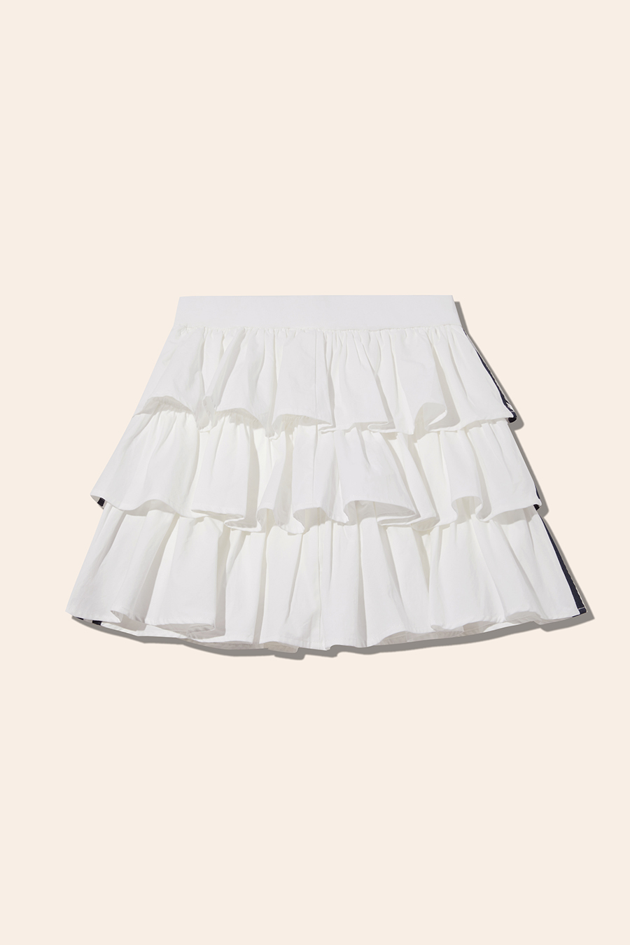Sporty Striped Tiered Skirt|yescci