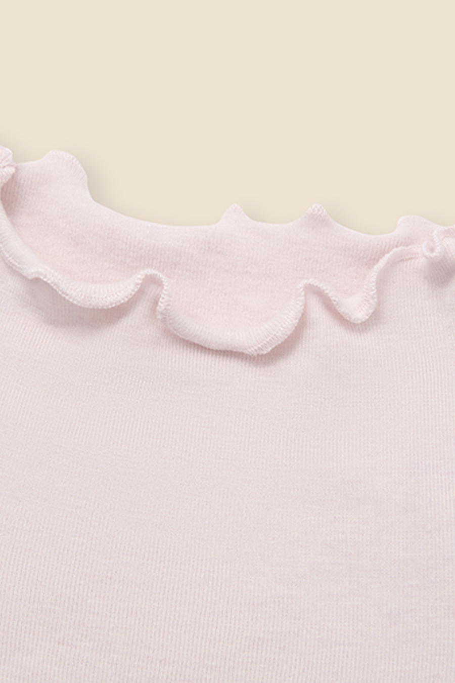 Casual Lettuce Trim High Neck Top|yescci-YESCCI.com