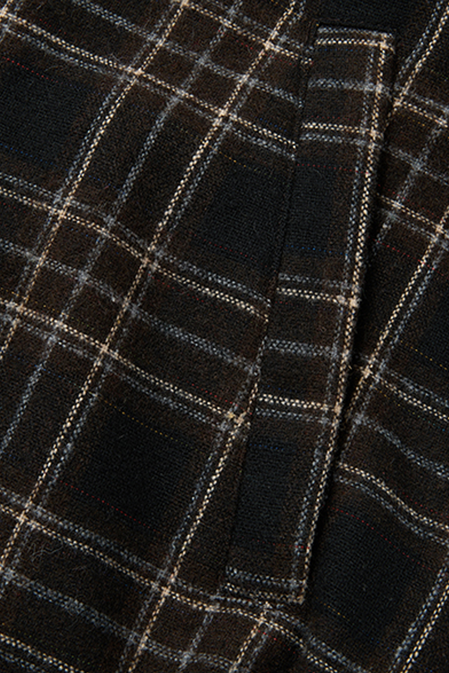 Checkered Fur Collar Hoodie|yescci-YESCCI.com