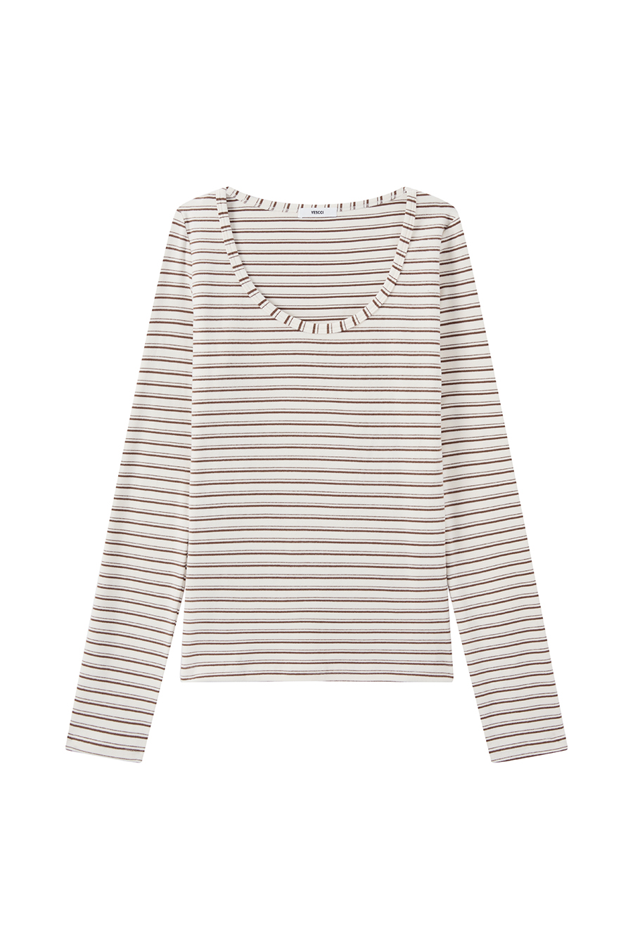 Casual Striped Long Sleeve Top|yescci-YESCCI.com