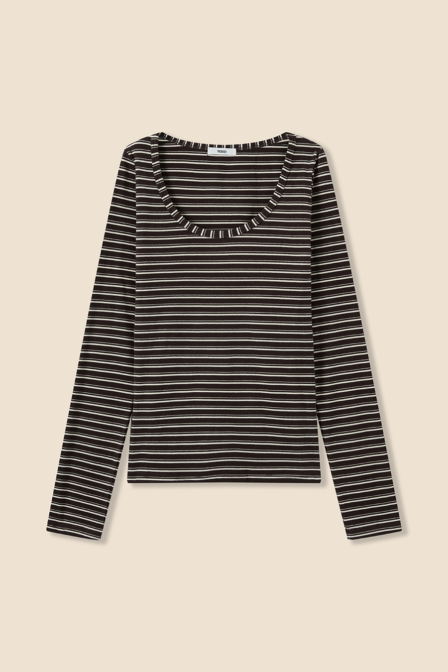 Casual Striped Long Sleeve Top|yescci-YESCCI.com