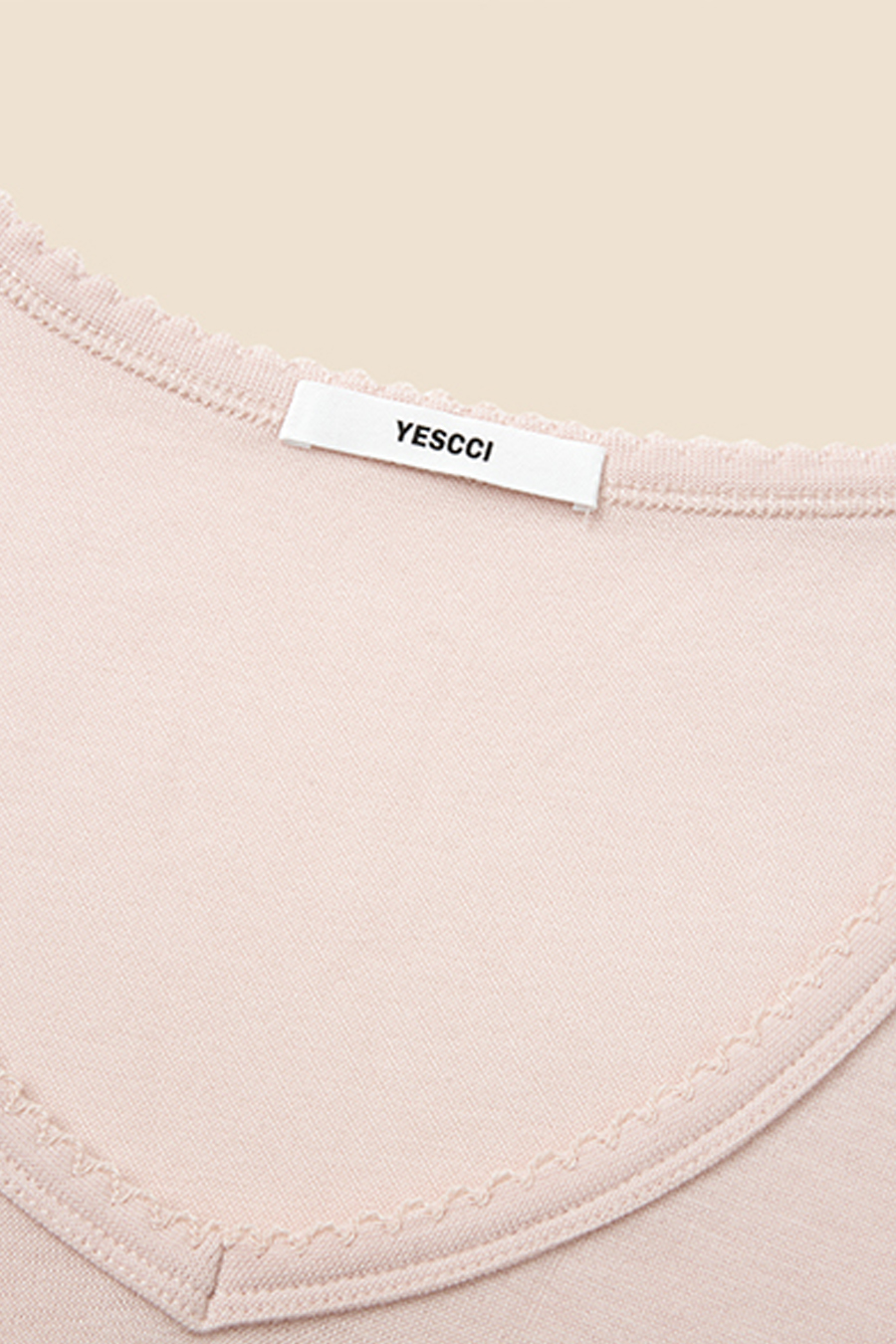 V-Neck Long Sleeve Top|yescci-YESCCI.com