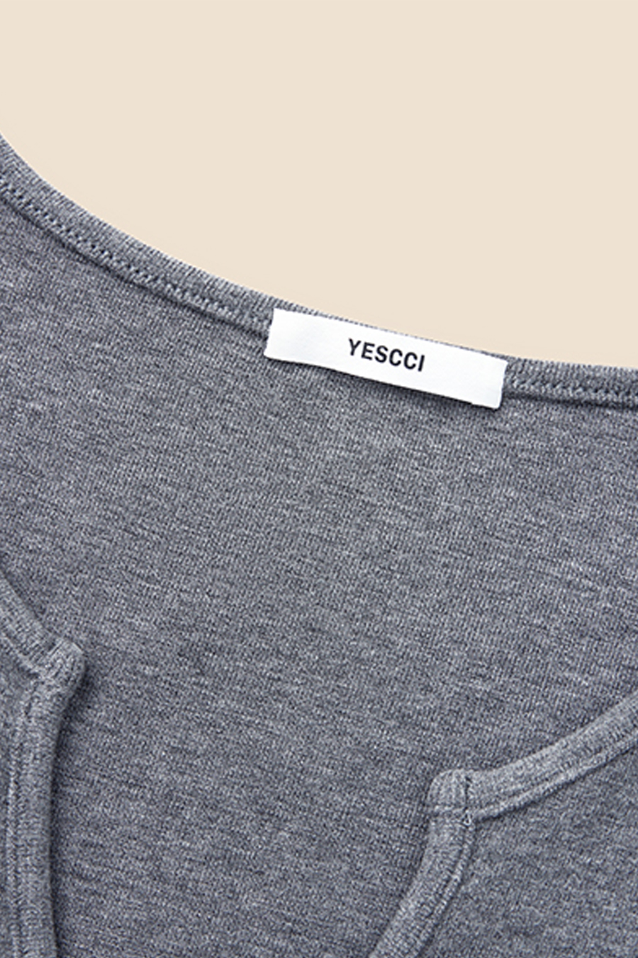Layered V-Neck Long Sleeve Top|yescci-YESCCI.com