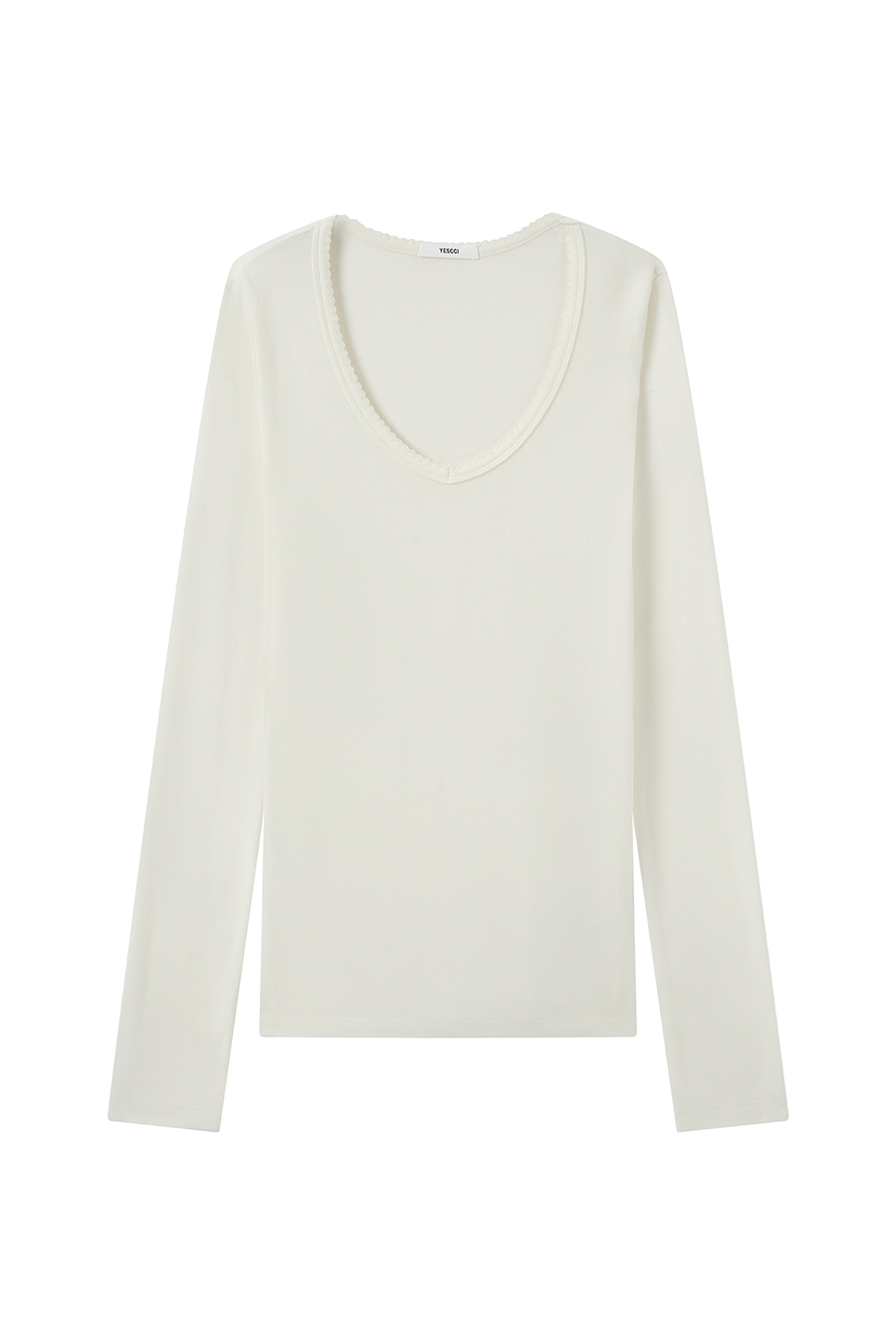 V-Neck Long Sleeve Top|yescci-YESCCI.com