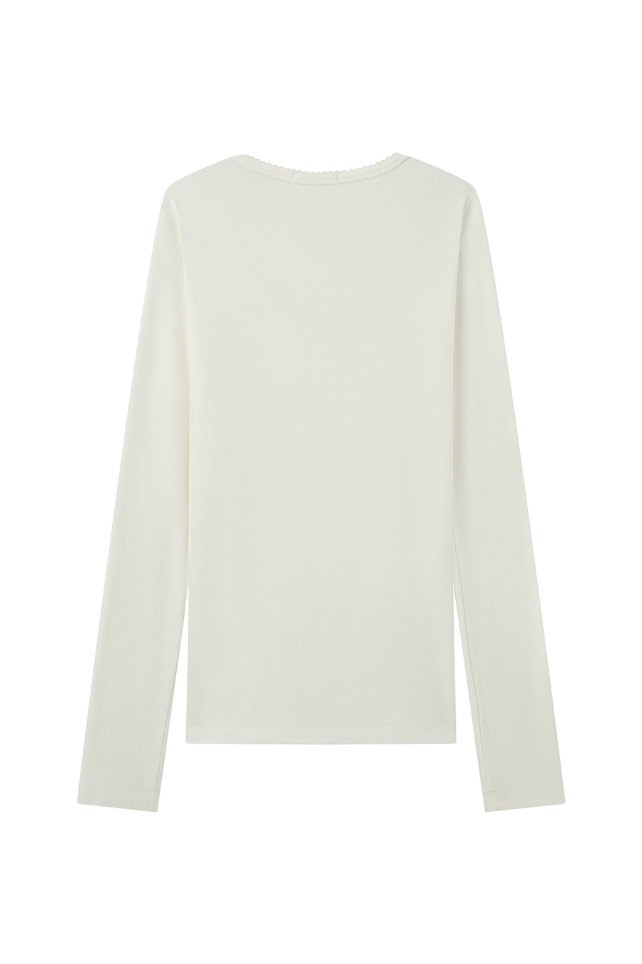 V-Neck Long Sleeve Top|yescci-YESCCI.com
