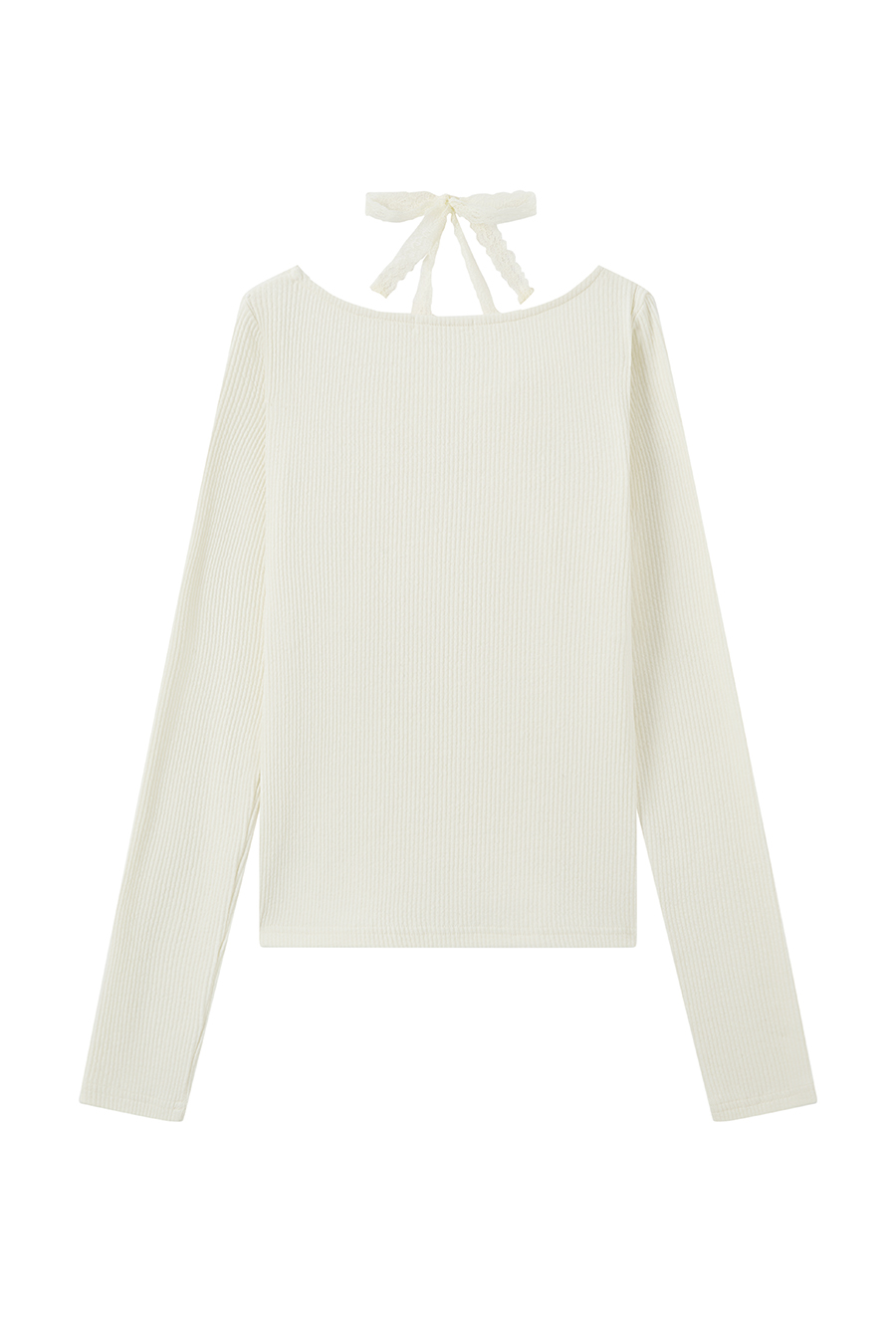 U-Neck Long Sleeve Top|yescci-YESCCI.com