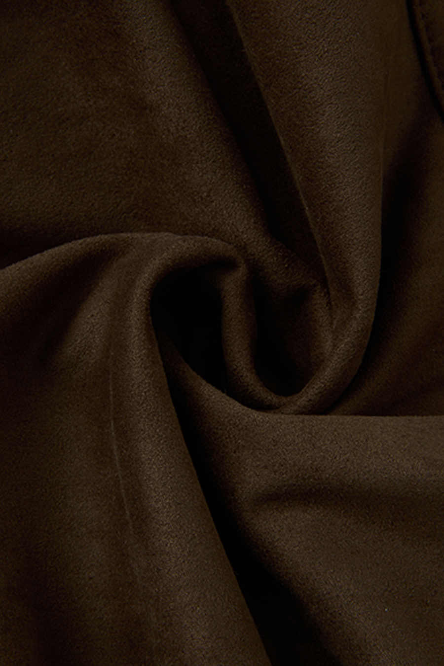 Shearling Trim Suede Jacket|yescci-YESCCI.com