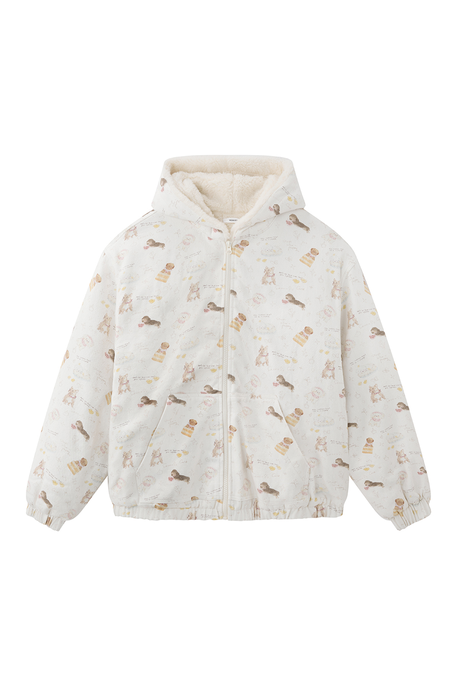 Printed Fleece Hoodie|yescci-YESCCI.com