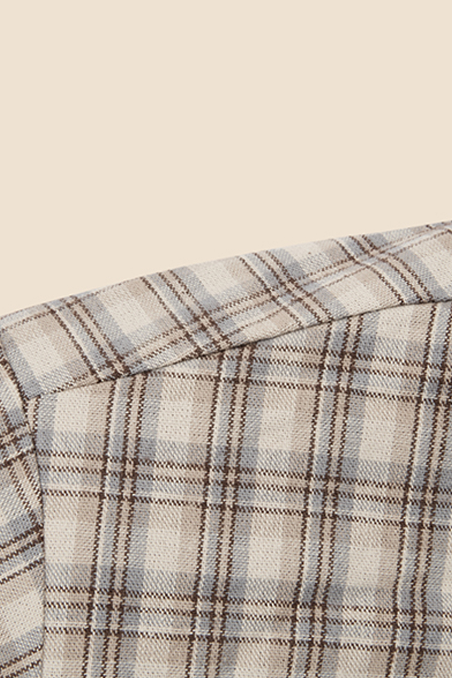 Fleece Lined Plaid Jacket|yescci-YESCCI.com
